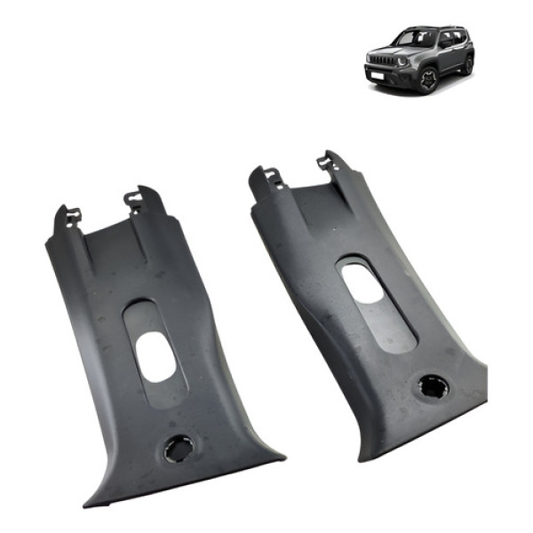 Par Acabamento Coluna Cinto Renegade 2015 2020 Preto