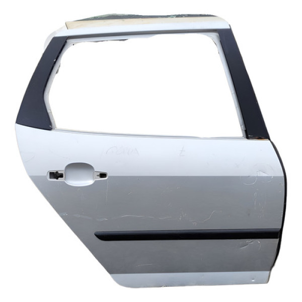 Porta Lateral Traseira Direito Peugeout 407 Perua 2009 Traseira Direita Cinza