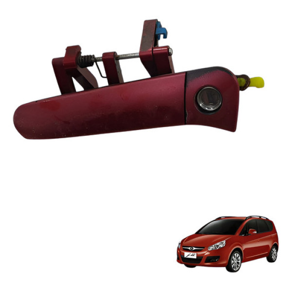 Macaneta Externa Dianteira Esquerda Jac J6 2010 Vermelho Dianteira/traseira