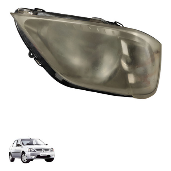 Farol Dianteiro Iluminacao Direito Renault Logan 2010 2011 Direito/passageiro