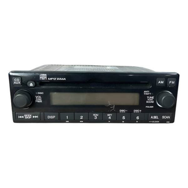 Radio Aparelho Som Cd Player Mp3 Honda Crv 2007 2011 Preto