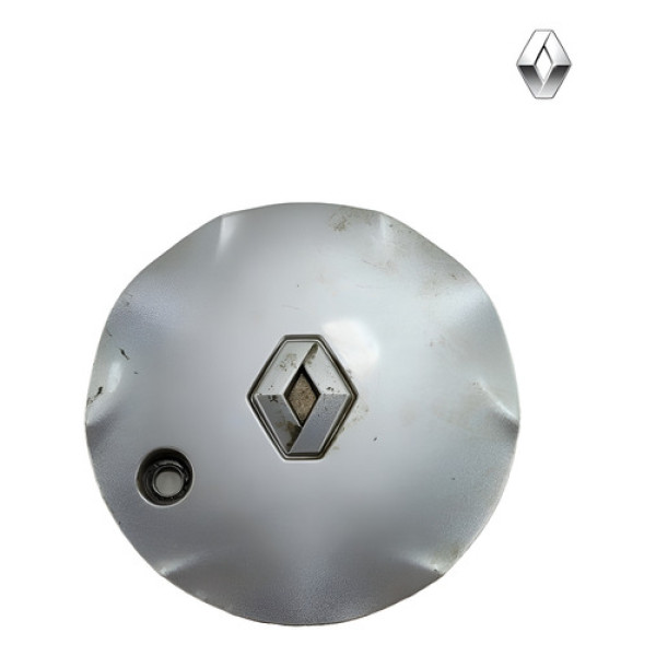 Calota Capa Miolo Central Roda Liga Leve Renault Megane 2010 Prateado