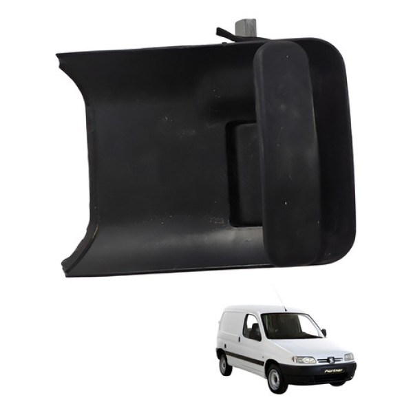 Macaneta Porta Lateral Direita Partner 1999 2001 Preto Dianteira/traseira