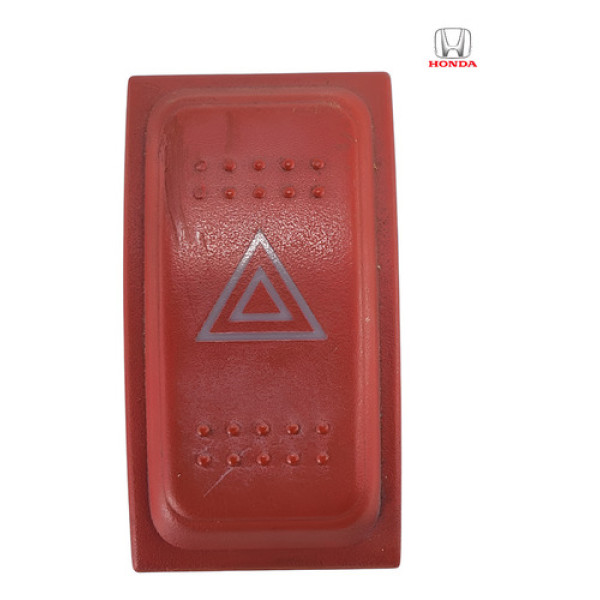 Botao Comando Interno Pisca Alerta Honda Fit Civic 2004 2008 Vermelho