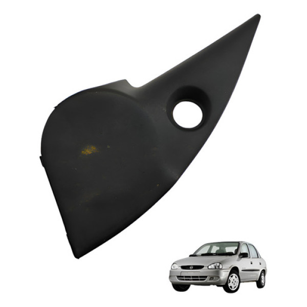Moldura Interna Retrovisor Esquerdo Gm Corsa 1998 2006 Preto