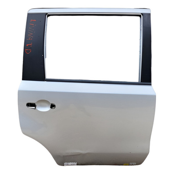 Dobradica Porta Traseira Direita  Nissan Livina 2010 2011 Traseira Direita Prateado