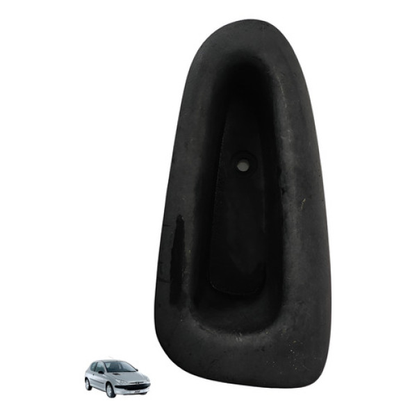 Puxador Porta Dianteiro Esquerdo Peugeot 206 2006 2007 Preto