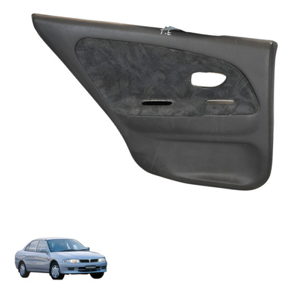 Forro Porta Traseiro Esquerdo Mitsubishi Lancer 1997 Usado Preto