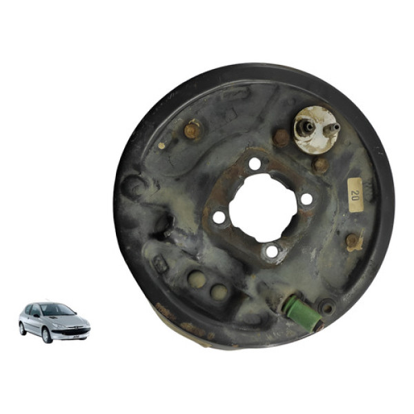 Montante Defletor Espelho Traseiro Direito Peugeot 206 2006 Preto