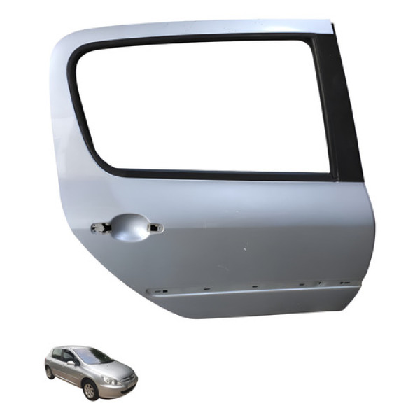 Porta Traseira  Direita Peugeot 307 2.0 2005 2006 Traseira Direita Cinza