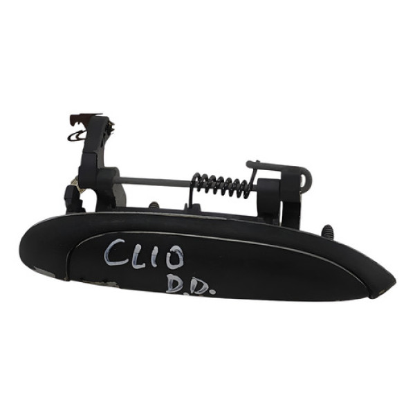 Macaneta Porta Dianteira Direita Renault Clio 2000 2005 Preto Traseira