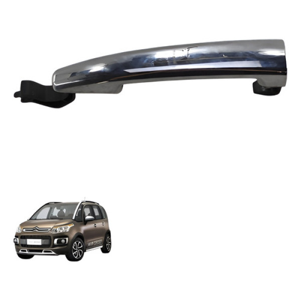 Macaneta Externa Traseira Esquerda Aircross 2011 2016 Cromado