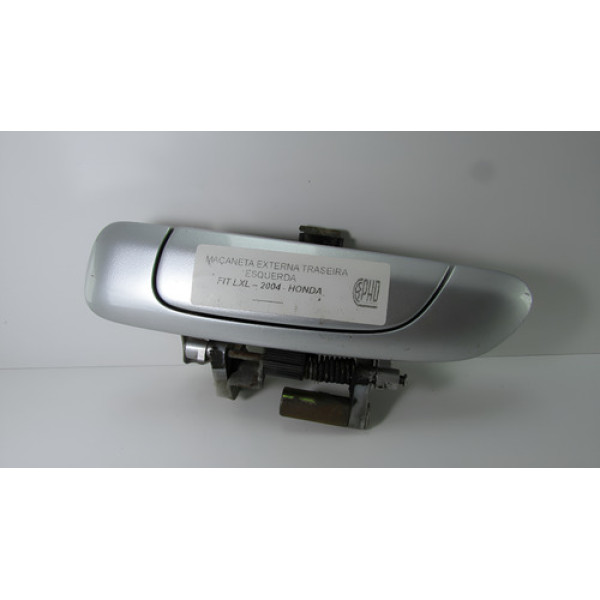Maçaneta Externa Honda Fit 2009 Original Traseira Esquerda Prateado Traseira