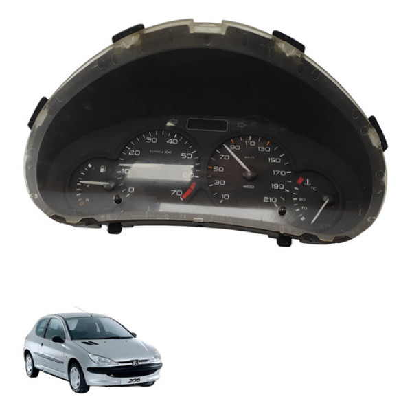 Painel Instrumento Usado Peugeot 206 1.0 16v 2006 2007 Preto