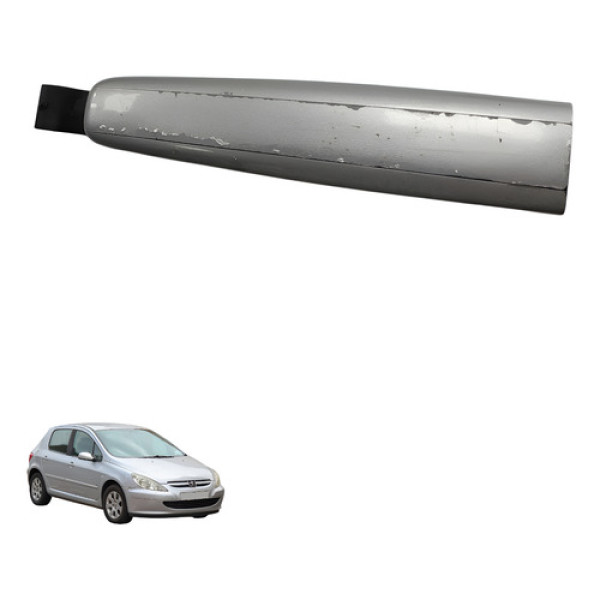 Macaneta Externa Traseira Direita Peugeot 307 2005 2006 Cinza
