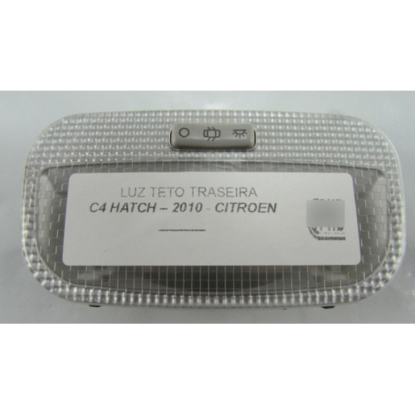 Luz De Teto Traseira Citroen C4 2010 Original