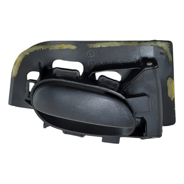 Puxador Macaneta Traseira Esquerda Peugeot 206  2003 2007 Prateado Traseira