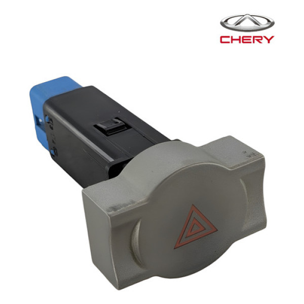 Botao Interruptor Comando Pisca Alerta Chery Cielo 2012 Cinza