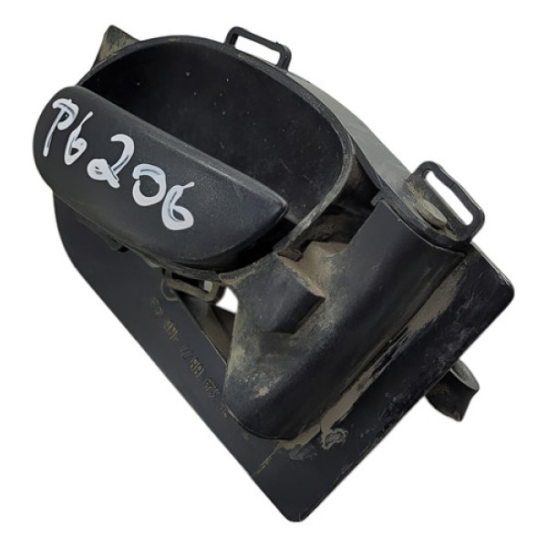 Puxador Macaneta Traseira Direita Peugeot 206  2003 2007 Preto Traseira