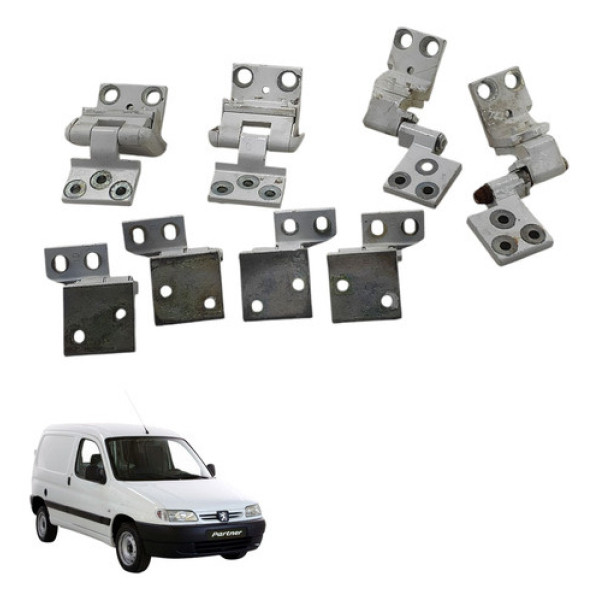 Kit Completo Dobradica Porta Peugeot Partner 1999 2001