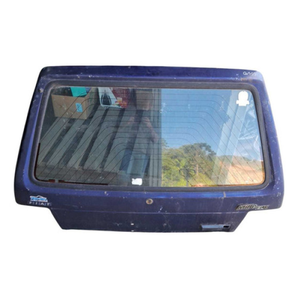 Tampa Traseira Fiat Uno Mille 2004 2013 Azul
