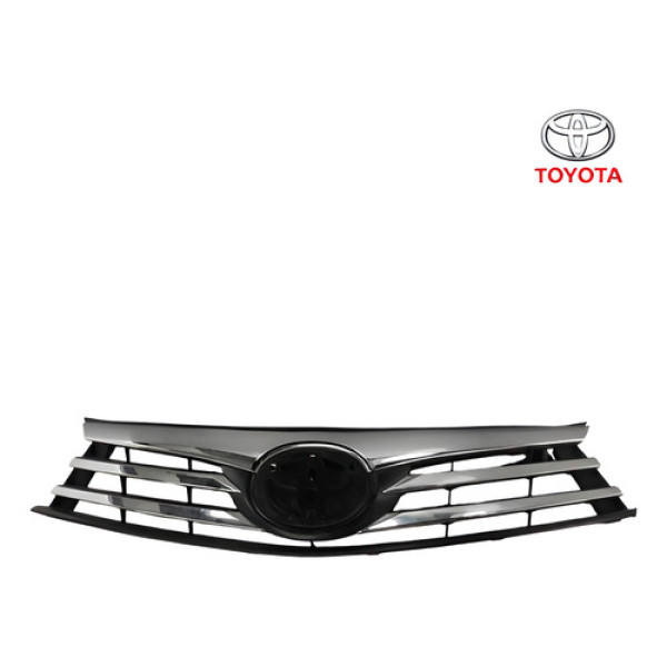 Grade Dianteira Superior Detalhes Toyota Corolla 2015 2017 Brilhante