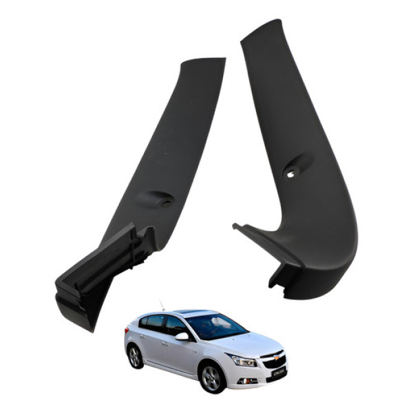 Par Moldura Porta Mala Cruze Chevrolet 2012 2015 Preto
