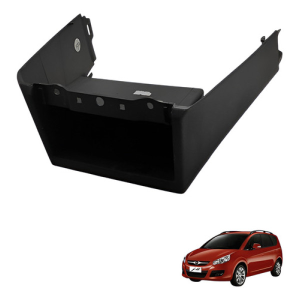 Porta Objetos Inferior Painel Gm Meriva  2002 2013 Preto