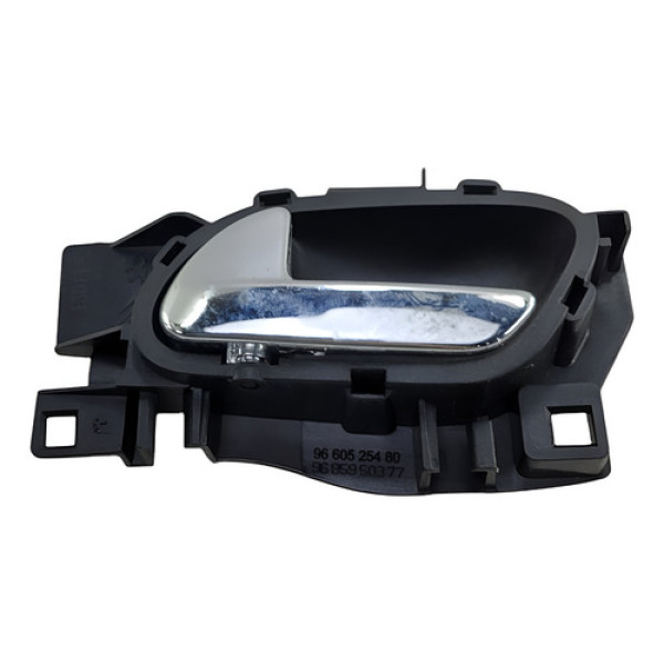 Macaneta Interna Porta Peugeot 308 Dianteira Esquerda 2012 Preto Dianteira