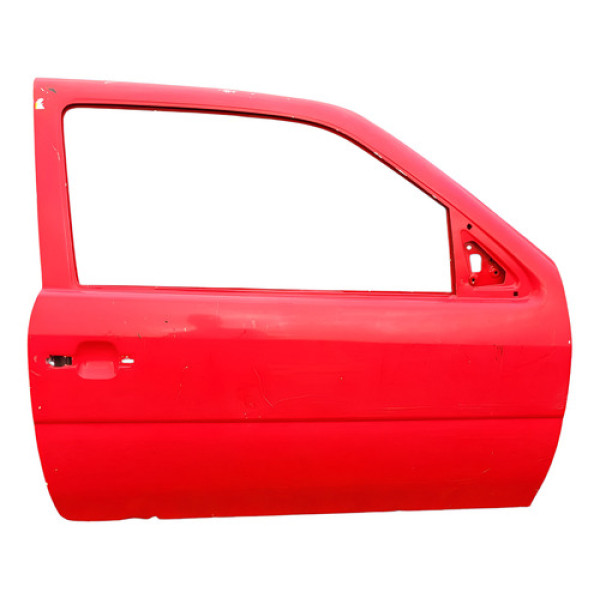 Porta Lateral Dianteira Direita Volkswagen Gol Bola 1997 Dianteira Direita Vermelho