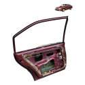 Porta Traseira Esquerda Chevrolet Omega Suprema 1992 1993 Traseira Esquerda Vermelho