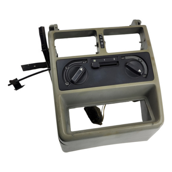 Moldura Painel Central Ar Fiat Uno Fiorino 2010 2012 Cinza-escuro