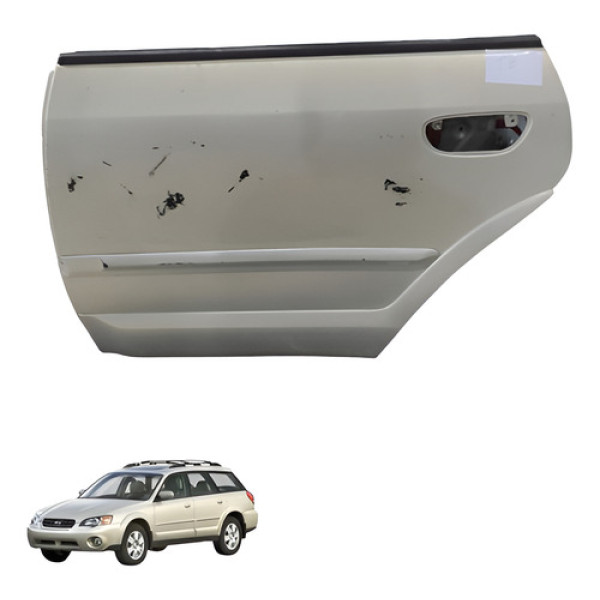 Porta Traseira Esquerda Subaru Outback 2006 2007 Traseira Esquerda Branco