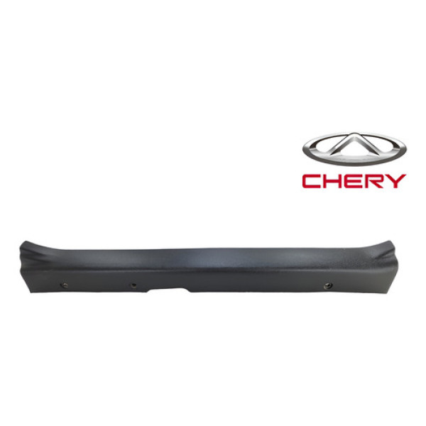Acabamento Soleira Chery Celer 2012 2018 Dianteira Esquerda Preto