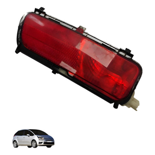 Refletor Olho Gato Esquerdo Citroen C4 Picasso 2010 2011 Vermelho