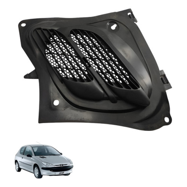 Difusor Entrada  Ar Capo Peugeot 206 1.0 16v 2006 2007 Preto
