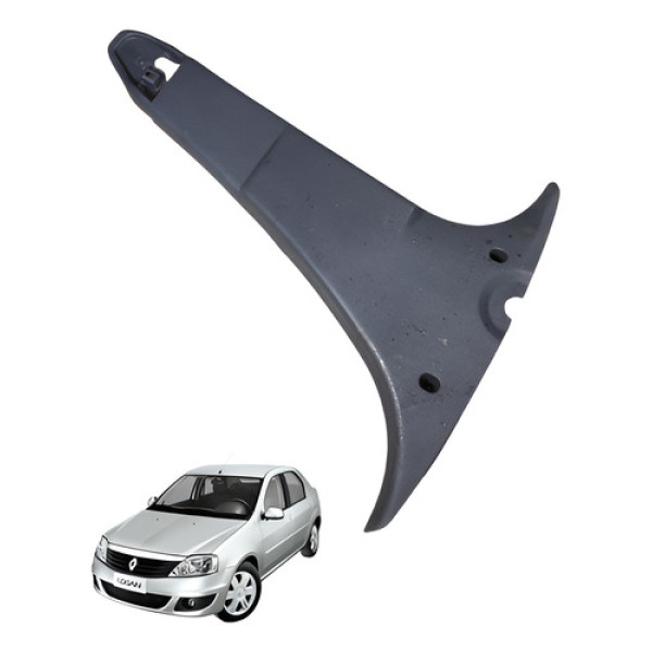 Acabamento Moldura Coluna Central Direita Logan 2012 Preto