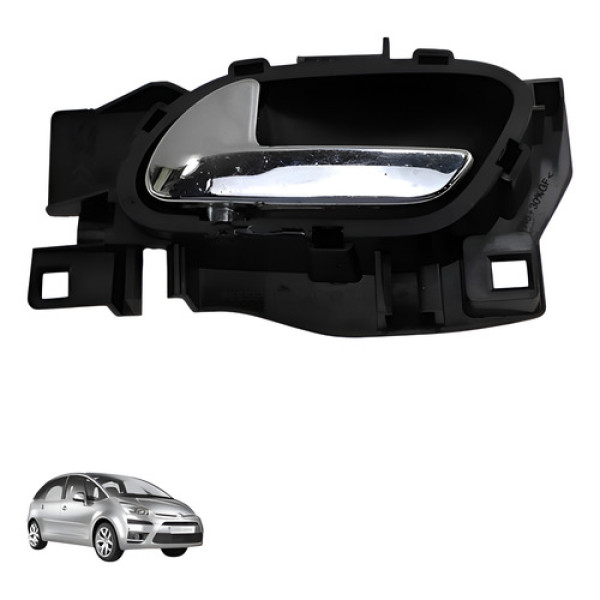 Macaneta Interna Dianteira Esquerda C4 Picasso 2011  2013 Preto Dianteira/traseira
