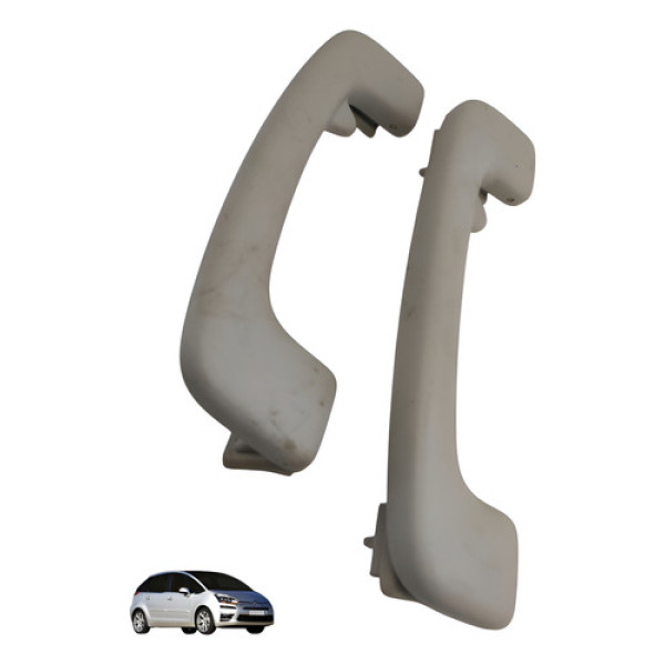 Par Alca Puxador Teto Citroen C4 Picasso 2010 2011 Preto