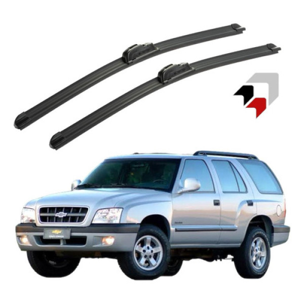 Jogo Palheta Limpador Parabrisa Chevrolet Blazer  1995 2012 Preto
