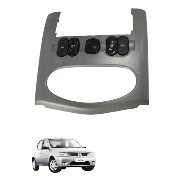 Acabamento Central Painel Renault Logan 2007 2010 Usado