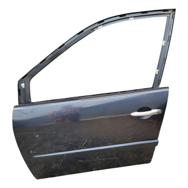Porta Dianteiro Esquerdo Renault Grand Scenic 2009 2010 Dianteira Esquerdo Preto