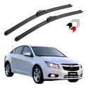 Jogo Palheta Limpador Parabrisa Silicone Chevrolet Cruze Preto