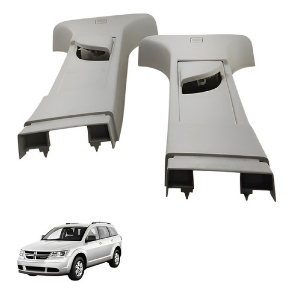 Par Moldura Coluna Dianteira Journey 2010 2011