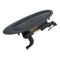Macaneta Externa Porta Traseira Esquerda Laguna 1994 2000 Preto Dianteira