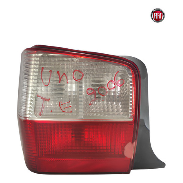 Lanterna Iluminaca Traseira Esquerda Fiat Uno 2004 Detalhe Esquerdo Vermelho