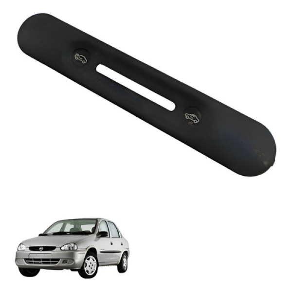 Moldura Botao Controlador Ar Gm Corsa Classic 1998 2006 Preto