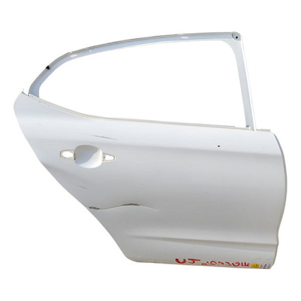 Porta Traseira Direita Citroen C4 Lounge 2016 2018 Detalhe Traseira Direito Branco