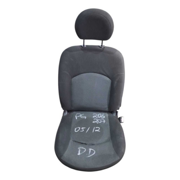 Banco Dianteiro Direito Peugeot 206 207 2005 2008 Preto