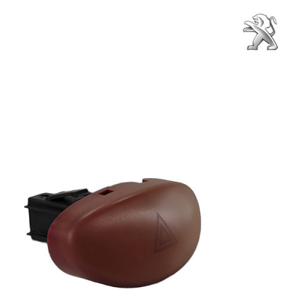 Botao Comando Chave Pisca Alerta Peugeot 206 2002 2008 Vermelho